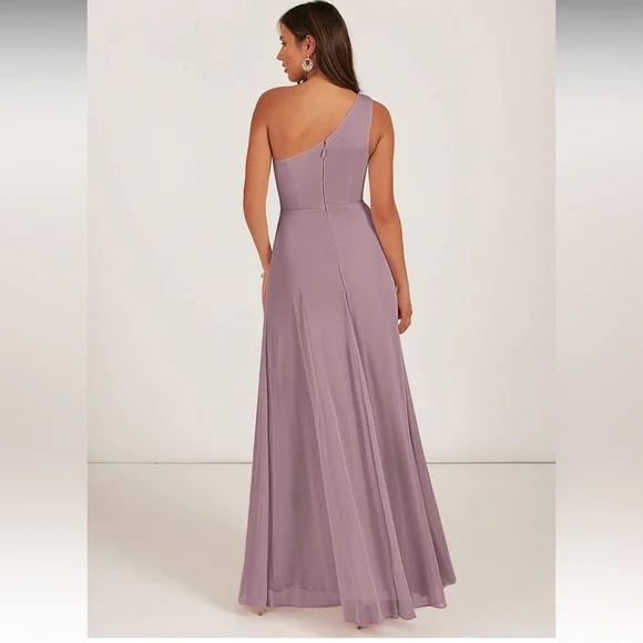 Azazie Style Brooke Hazelnut Bridesmaid Dress - Picture 3 of 11